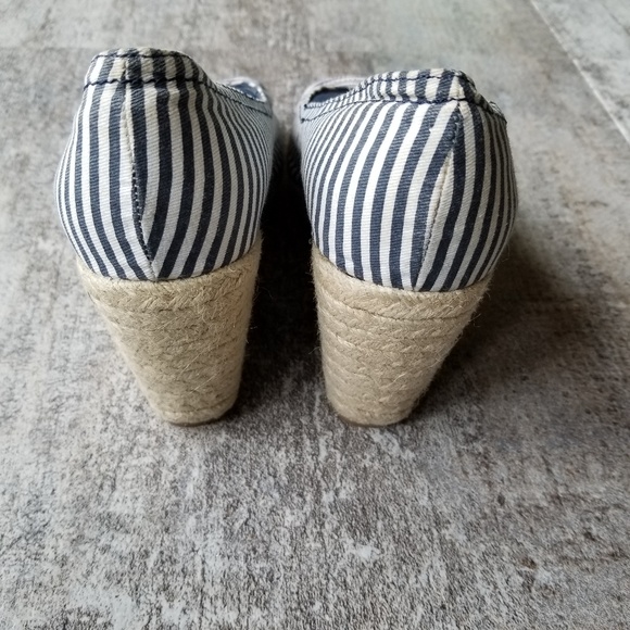 Splendid Wedge Heels Espadrilles Striped Size 10 - Picture 6 of 8